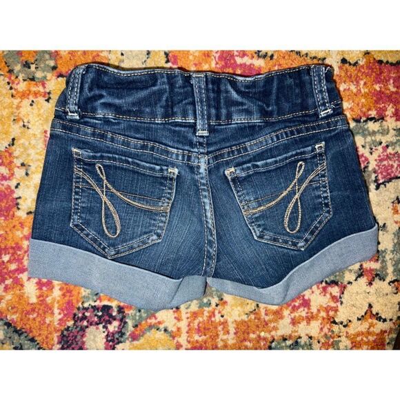 Jordache Girld Indigo Blue Denim Shorts (5) - Picture 2 of 3